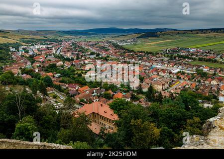 Die Stadt Rupea in Rumänien Stockfoto