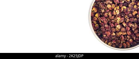 Panoramablick mit Szechuan-Pfeffer Stockfoto