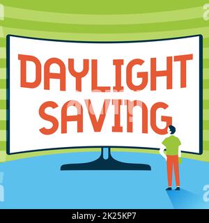 Text mit Inspiration Sommerzeit. Business Showcase Speichertechnologien, die zum Schutz von Daten verwendet werden können man Standing Illustration Stand Infront of Large Display Screen. Stockfoto