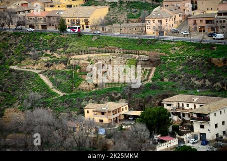 Alte römische Ruinen, Toledo Spanien Stockfoto