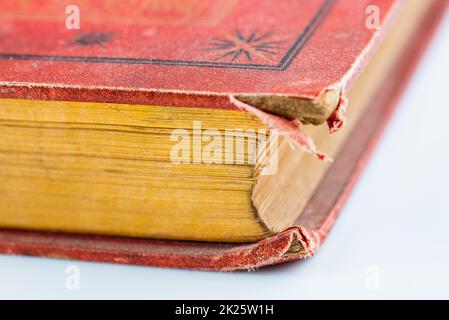 Ein altes Buch in Nahaufnahme Stockfoto