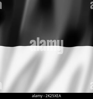 Freiburger Kanton - Staat - Flagge, Schweiz Stockfoto