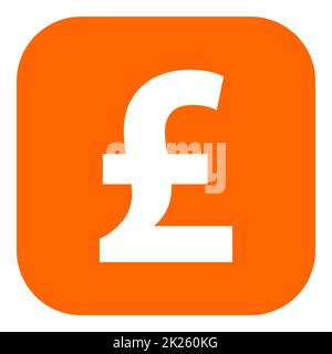 Pfund Sterling und App-Symbol Stockfoto