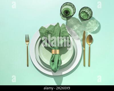 Saint Patricks Tag Tabelle Einstellung Hintergrund Stockfoto