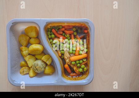 Eine Fertigmahlzeit Stockfoto