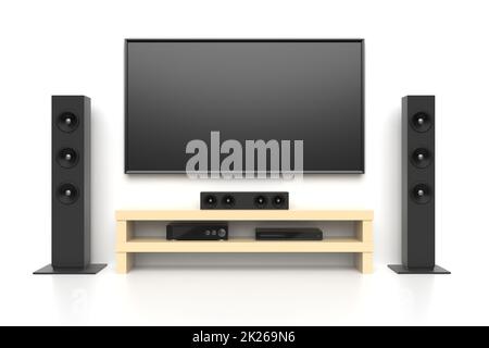 Home Entertainment-System Stockfoto