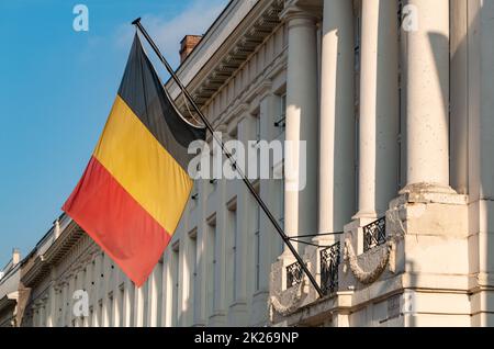 Place des Martyrs (belgische Flagge) Stockfoto