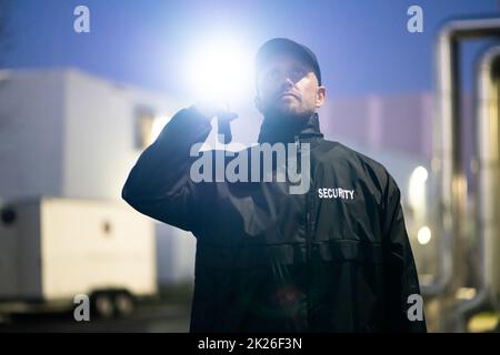 Wachmann Bei Nacht Stockfoto