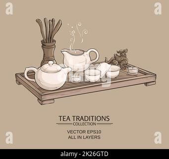 Tee Zeremonie Stockfoto