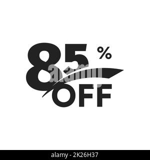 Rabatt Symbol. Wirtschaftsförderung Aufkleber. Heiße Jahreszeit verkauf Label, Gutschein Symbol. Vorlage für Promo Flyer, Banner Design, Poster. Vector Illustration. Stockfoto