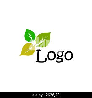 Logo. Vektor. Blatt. Stockfoto