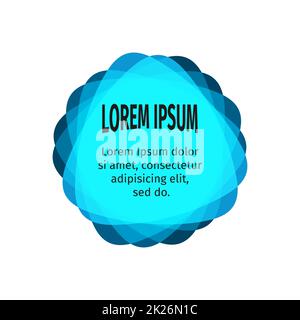 Helle Design-Elemente für die abstrakten bunten Hintergrund. Farbe dreieckigen Aufkleber mit dem Text. Web-Vorlagen. Zeitgenössische Grafik-Design-Element. Hellen Kinder Substrat unter dem Text. Stockfoto