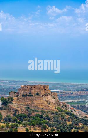 Schloss Rocca Imperiale in der Provinz Cosenza, Kalabrien, Italien Stockfoto