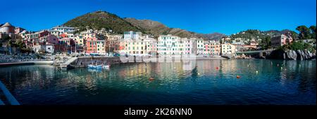 Stadtbild von Nervi Stockfoto