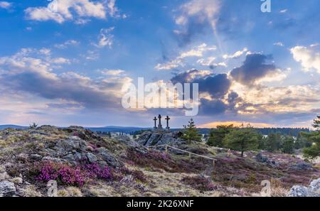 Nationales Naturdenkmal Krizky, Westböhmen, Tschechische Republik Stockfoto