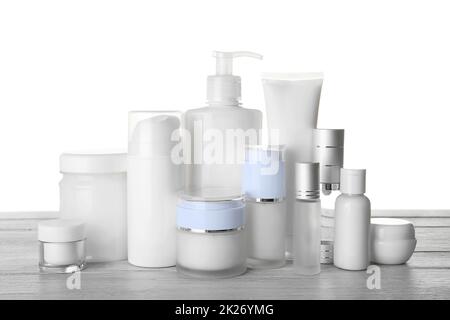 Behälter für generische Kosmetika Stockfoto