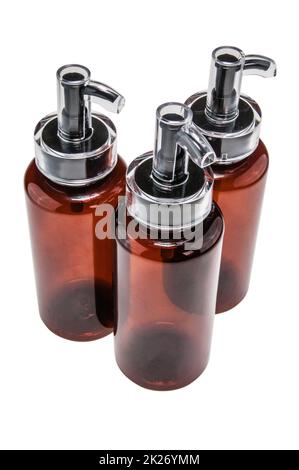 Behälter für generische Kosmetika Stockfoto