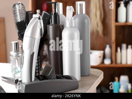 Behälter für generische Kosmetika Stockfoto