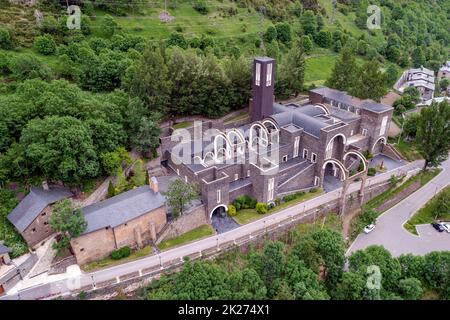 Basilika Meritxell in Andorra, einem Land in den Pyrenäen Stockfoto