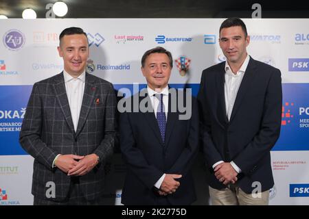 Niko Mihic während des Internationalen Symposiums der Sportmedizin Pokazi srce ( Zeigen Sie Ihr Herz) im Kaptol Boutique Cinema, in Zagreb, Kroatien, am 22. September 2022. Das gesamte Team des Gesundheitsdienstes des Fußballvereins Real Madrid kam zum ersten Foto nach Kroatien: Tomislav Miletic/PIXSEL Stockfoto