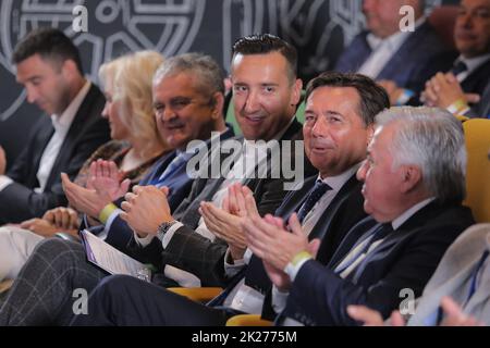 Niko Mihic während des Internationalen Symposiums der Sportmedizin Pokazi srce ( Zeigen Sie Ihr Herz) im Kaptol Boutique Cinema, in Zagreb, Kroatien, am 22. September 2022. Das gesamte Team des Gesundheitsdienstes des Fußballvereins Real Madrid kam zum ersten Foto nach Kroatien: Tomislav Miletic/PIXSEL Stockfoto