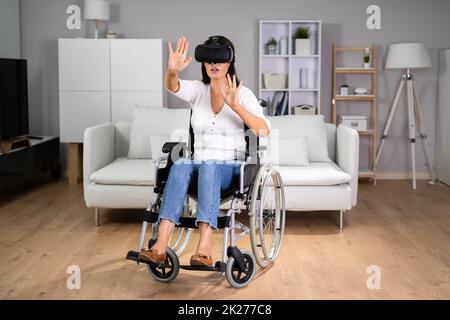 Virtual-Reality-Therapiespiel Stockfoto