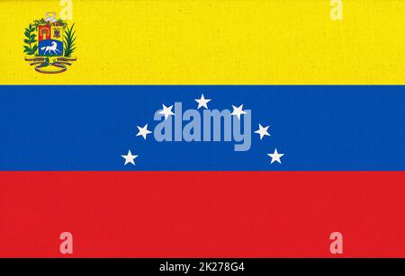 Flagge Venezuelas. Bolivarische Republik Venezuela Stockfoto