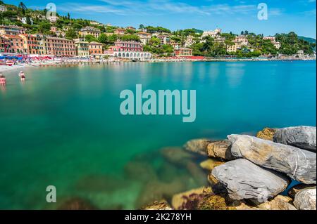 Die Küste in Santa Margherita Stockfoto