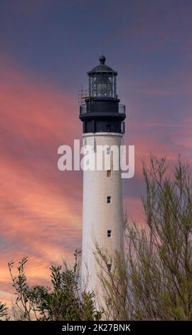 PHARE de la Pointe Saint Martin - Leuchtturm Biarritz Stockfoto