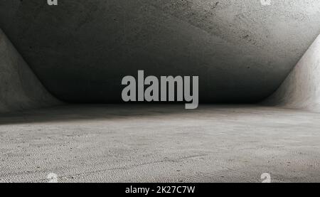 Abstraktes horizontales Hintergrundformat für Beton. Stockfoto