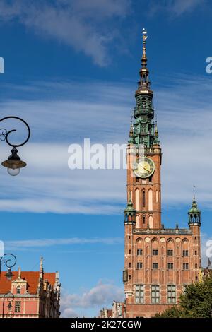 Altes Rathaus in Danzig. Pommern, Polen Stockfoto