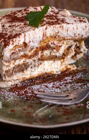 italienisches Tiramisu Stockfoto