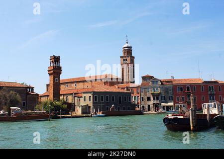 Alte Stadt von Murano Insel, Venedig, Italien Stockfoto