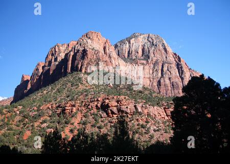 Die bemalten Klippen des Zion-Nationalparks Stockfoto