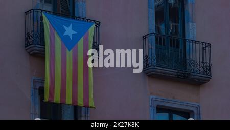 Katalanische Flagge Stockfoto
