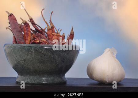 Gewürze Pinto-Bohnen mit Paprika und mexikanischem Oregano Stockfoto