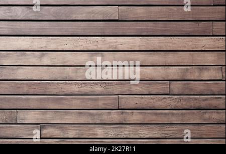 Natürliche Holzbretter in brauner Farbe Stockfoto