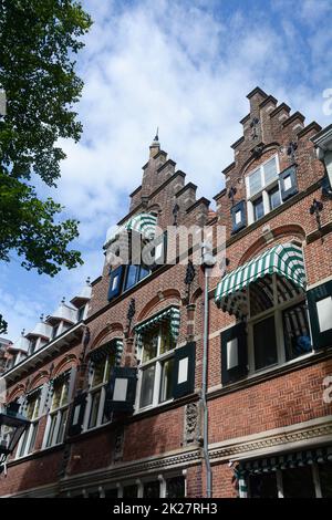 Typische Häuser in der Altstadt VON ZIERIKZEE Stockfoto