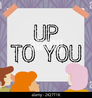 Die konzeptionelle Beschriftung liegt ganz bei Ihnen. Das Wort für „IT“ wird verwendet, um eine Entscheidung oder Entscheidungen einzelner Teammitglieder anzugeben, die sich das Whiteboard ansehen, um neue Lösungen zu finden Stockfoto