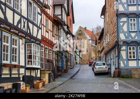 Die Stadt Bad Sooden-Allendorf im Werra-Tal in Deutschland Stockfoto