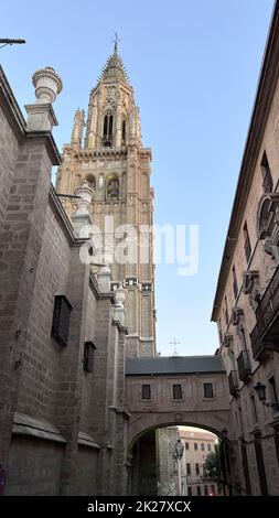 Fassade der Kathedrale von toledo Stockfoto