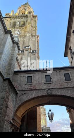 Fassade der Kathedrale von toledo Stockfoto
