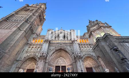 Fassade der Kathedrale von toledo Stockfoto