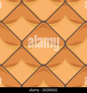 Reife Ananas Frucht Nahtloses Muster. Süße Organische Textur Stockfoto