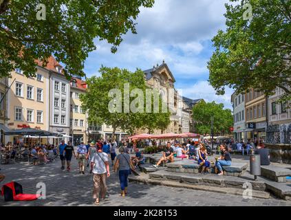 Grüner Markt, Bamberg, Bayern, Deutschland Stockfoto