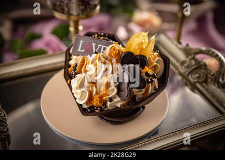 Eisbecher Stockfoto