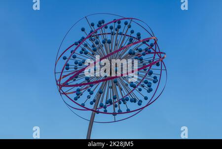 Löwenzahn-Skulptur - Vitosha Boulevard Stockfoto