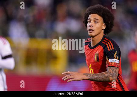BRÜSSEL, BELGIEN - 22. SEPTEMBER: Axel Witsel aus Belgien während der UEFA Nations League Ein Spiel der Gruppe 4 zwischen Belgien und Wales am 22. September 2022 im Stade ROI Baudouin in Brüssel, Belgien (Foto: Joris Verwijst/Orange Picles) Stockfoto