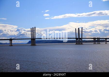 Nahaufnahme des zentralen Teils der Gouverneur-Cuomo-Brücke Stockfoto
