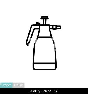 Vektorsymbol für Spritzpumpe für Gartenhanddruck Stockfoto